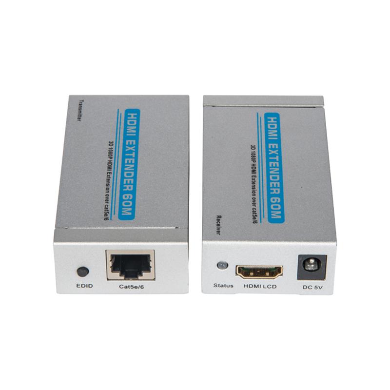 V1.3 HDMI Extender 60m sopra Single cat5e/6 cavo Supporto HD 1080P