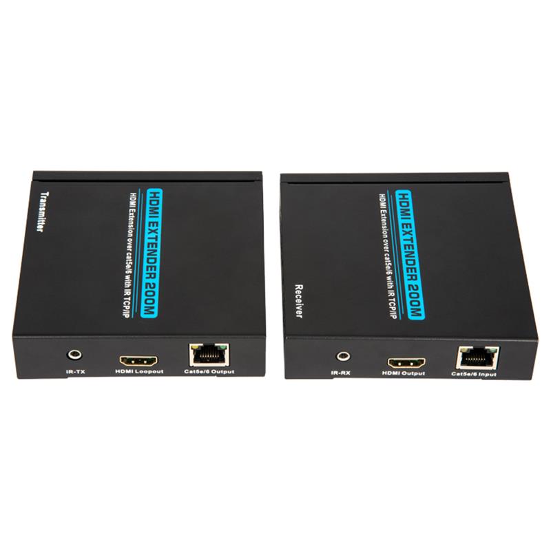 Extender HDMI V1.3 200m su cavo singolo cat5e / 6 Supporto Full HD 1080P POE