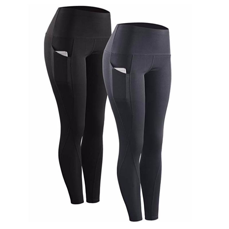 Leggings da allenamento a vita alta per yoga con tasche e pantaloni