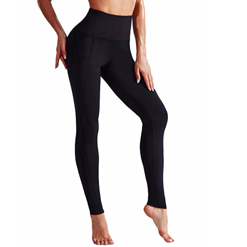 Leggings da allenamento a vita alta per yoga con tasche e pantaloni