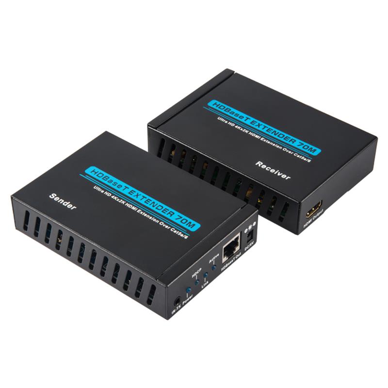 V1.4 4K HDBaset HDMI Extender 100m sopra Single cat5e/6 cavo 70m@4Kx2K/30Hz,100m@1080P/60Hz