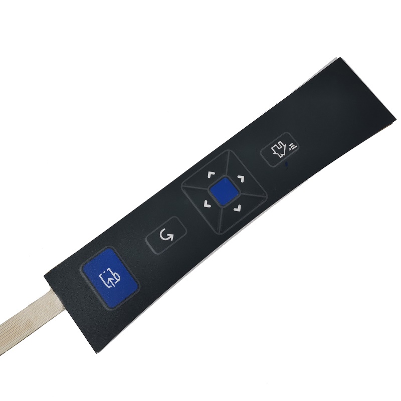 Fabbrica PET Personalizzata Stampa digitale flessibile Membrane Keypad Switch with Led