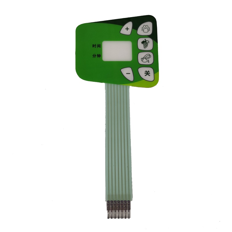 Fabbrica PET Personalizzata Stampa digitale flessibile Membrane Keypad Switch with Led