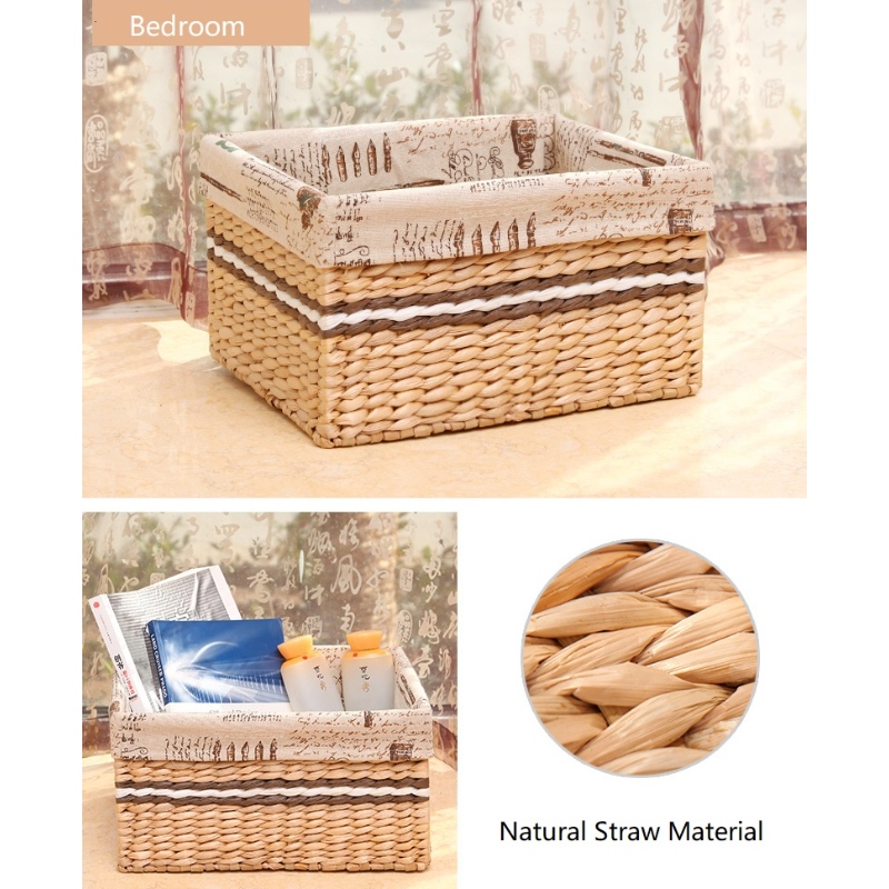 Cestino tessuto paglia