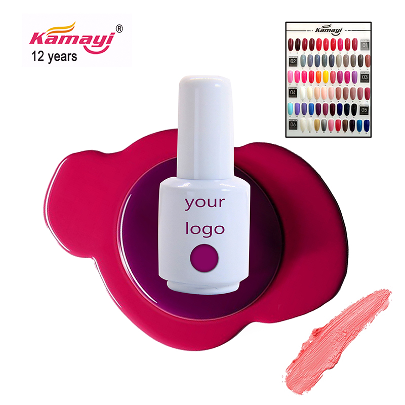 Kamayi si impregna di 8 ml di gel colorato per nail art a buon mercato di alta qualità imbevuto di smalto per unghie 60 colori di smalto per unghie a led