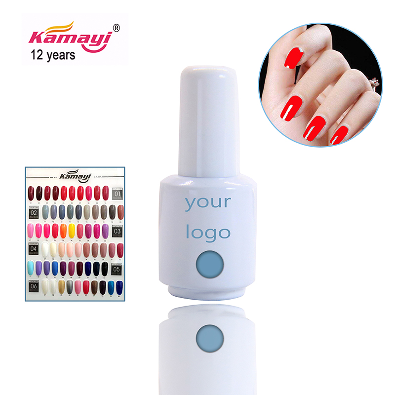 Kamayi si impregna di 8 ml di gel colorato per nail art a buon mercato di alta qualità imbevuto di smalto per unghie 60 colori di smalto per unghie a led