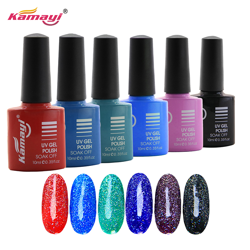 Kamayi all'ingrosso 8 ml di base d'acqua non tossico inodore organico organico sano materiale neon gel uv gel per unghie