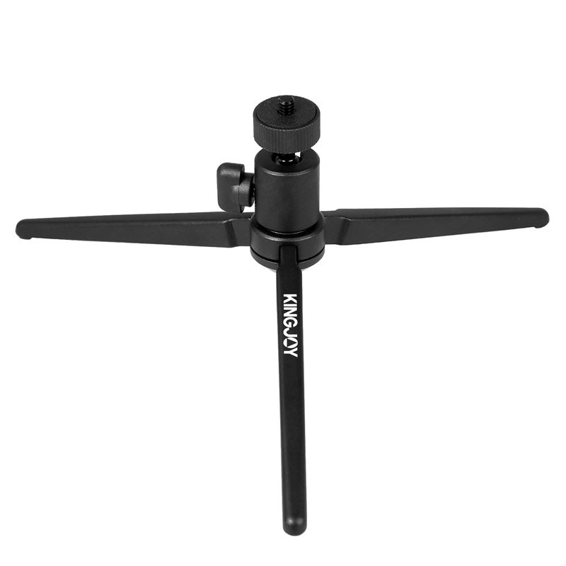 Mini treppiede per foto da tavolo in alluminio KINGJOY M5 con testa a sfera rotante a 360 gradi