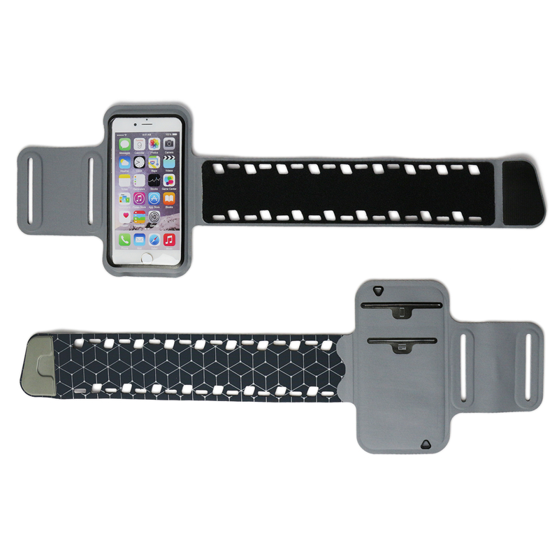 Bracciale per cellulare regolabile Lycra Sport personalizzato per corsa