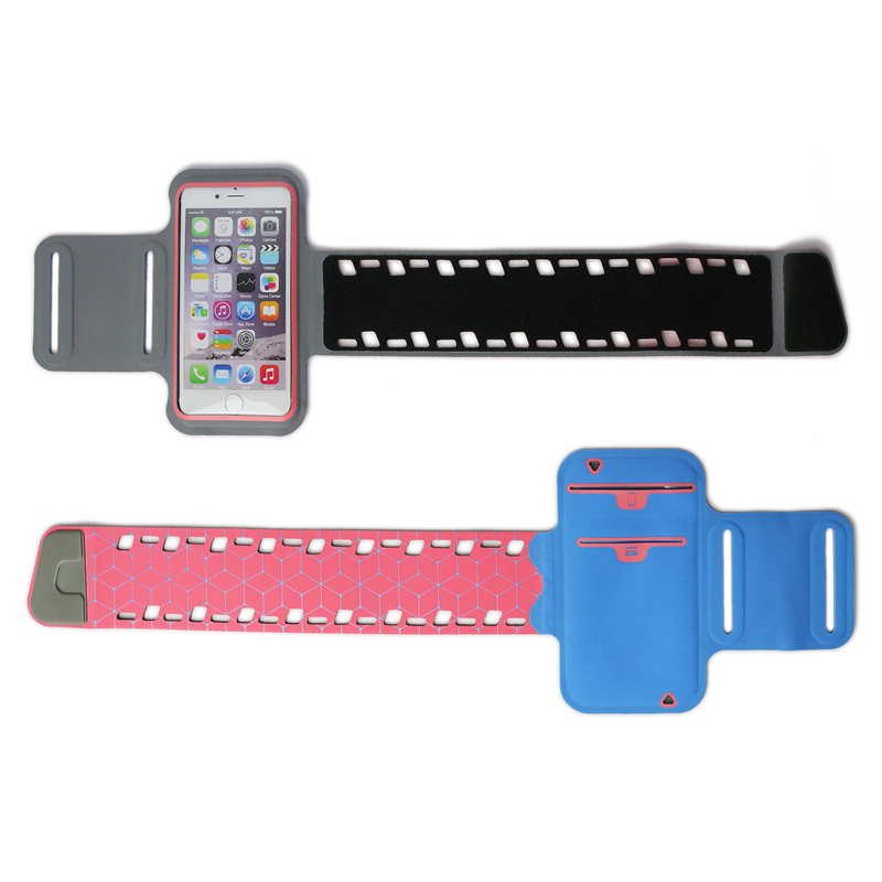 Bracciale per cellulare regolabile Lycra Sport personalizzato per corsa