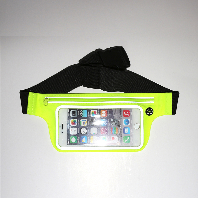 Sport Waist Pouch Bag con finestra trasparente