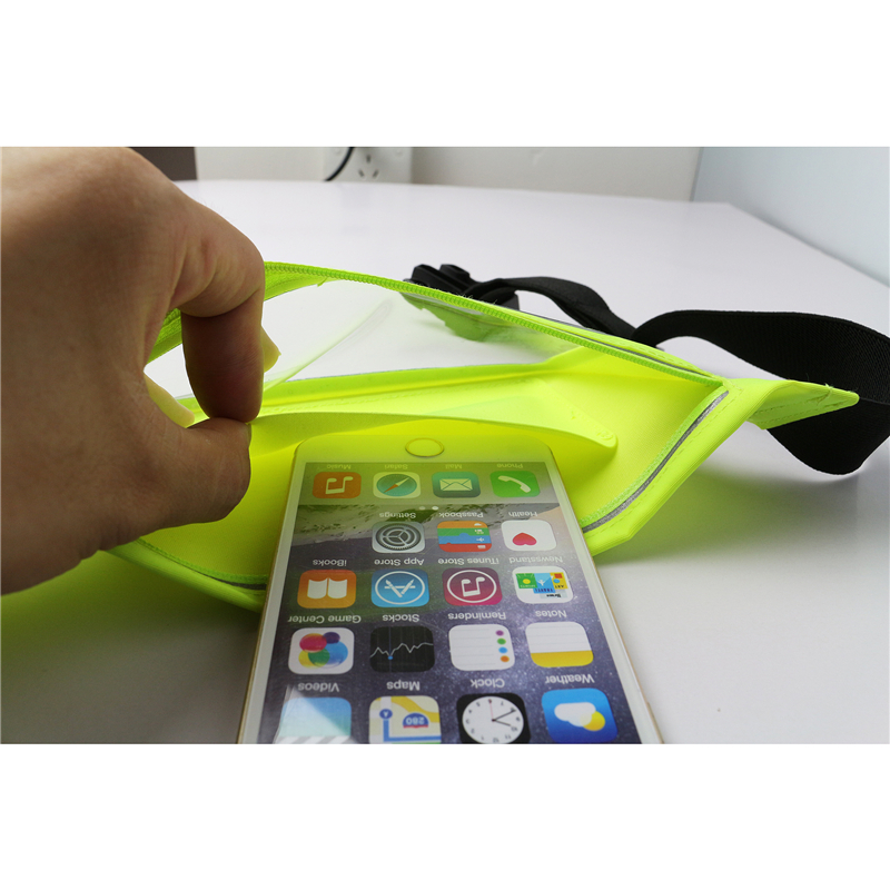 Sport Waist Pouch Bag con finestra trasparente