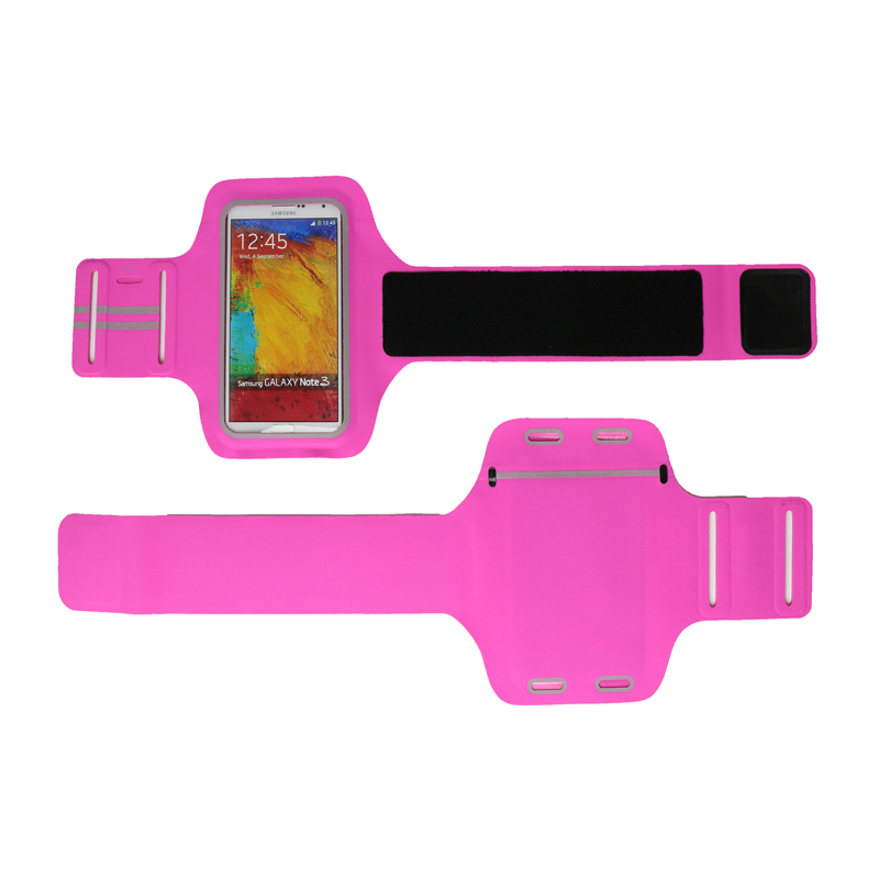 Rose Pink Unisex Sport Running Man Bag Lycra Cell Phone Armband