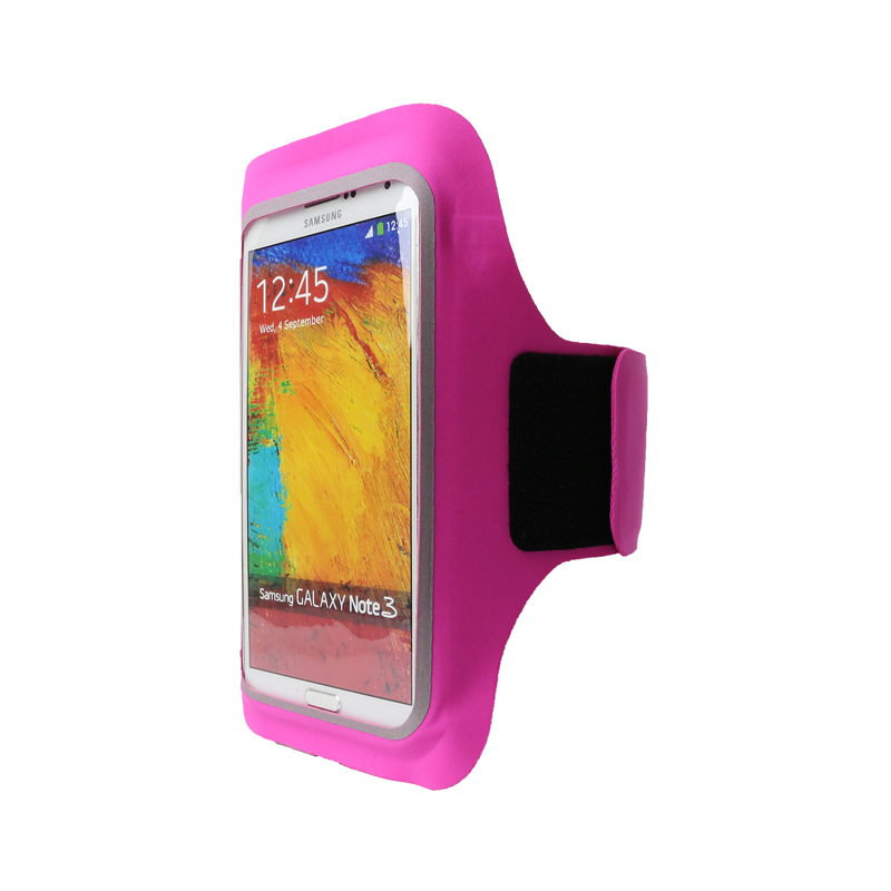 Rose Pink Unisex Sport Running Man Bag Lycra Cell Phone Armband