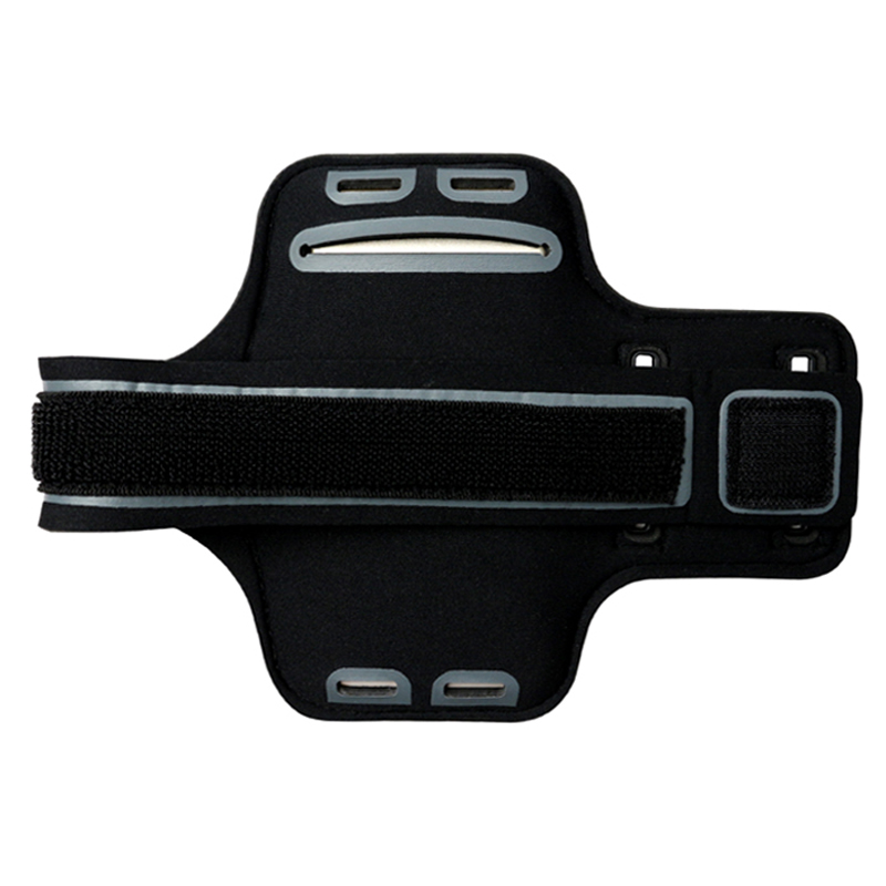Fascia da braccio sportiva promozionale in neoprene per cellulare riflettente universale