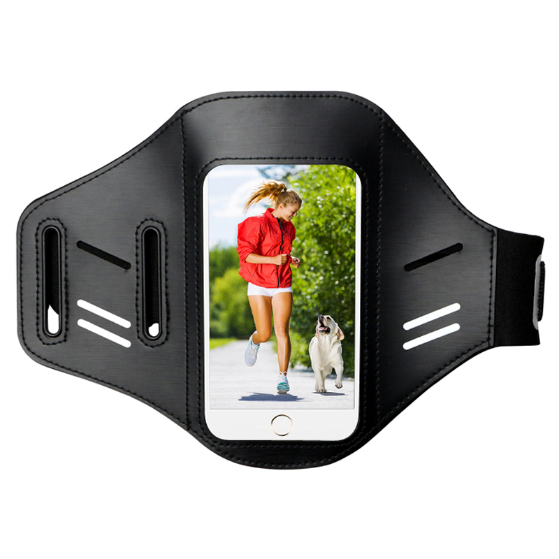 Bracciale sportivo in neoprene in pelle PU per corsa
