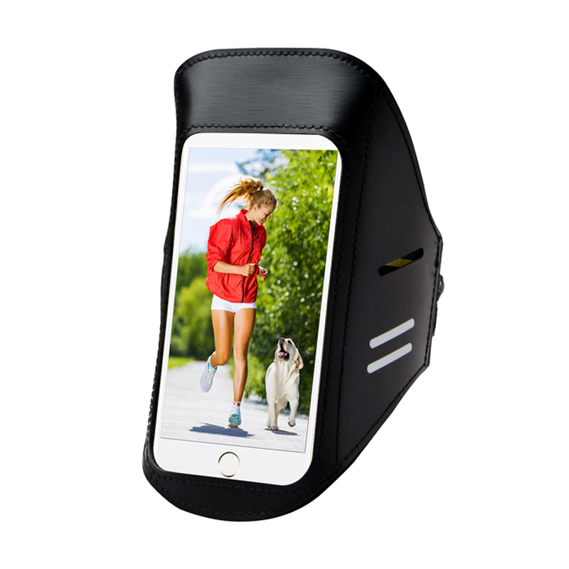 Bracciale sportivo in neoprene in pelle PU per corsa