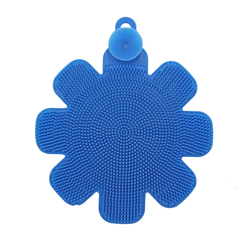 Spazzola del piatto di pulizia della cucina del silicone di forma del fiore di lavaggio della ciotola di pulizia di vendita calda