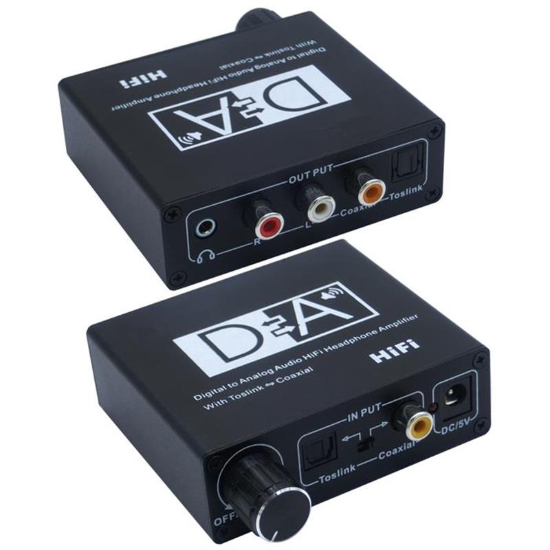 Amplificatore per cuffie HiFi da digitale ad analogico con audio coassiale Toslink