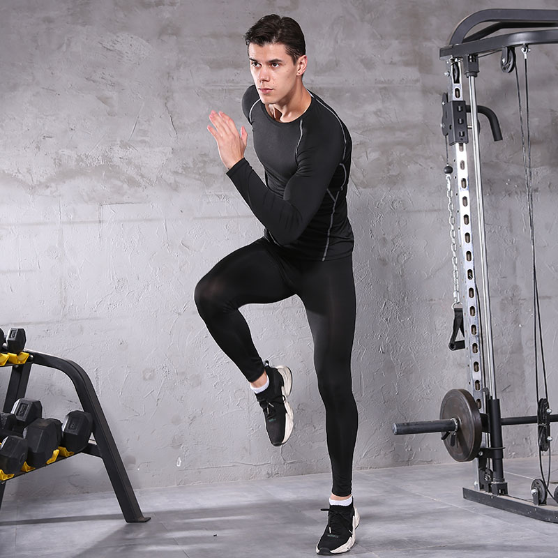 FDMM021-5 Pcs Uomini's Workout Clothes Set Fitness Suit Sportswear