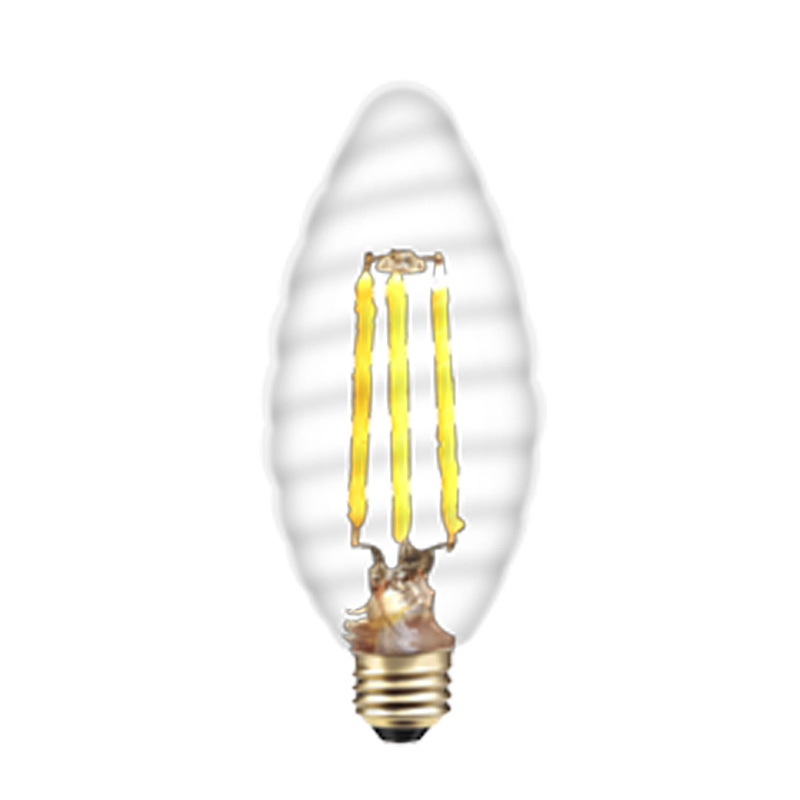 C35 Lampada a incandescenza a incandescenza leggera, a piccole dimensioni, lampada bianca calda e calda