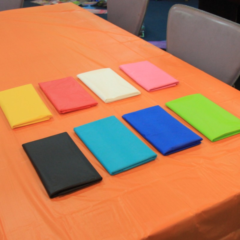 Solid Color Plastic Rectang Cena Tabecloth Tabsurover per Eventi Decorazione &Home Use