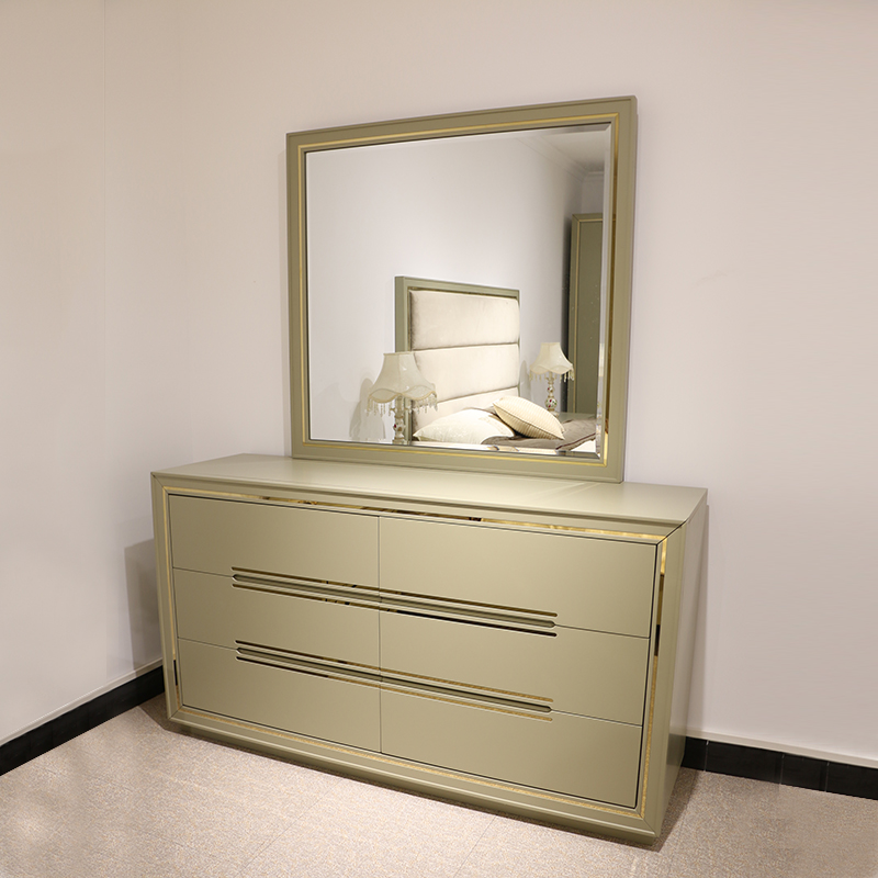 Mobili camera da letto di lusso stile moderno （HS-049)