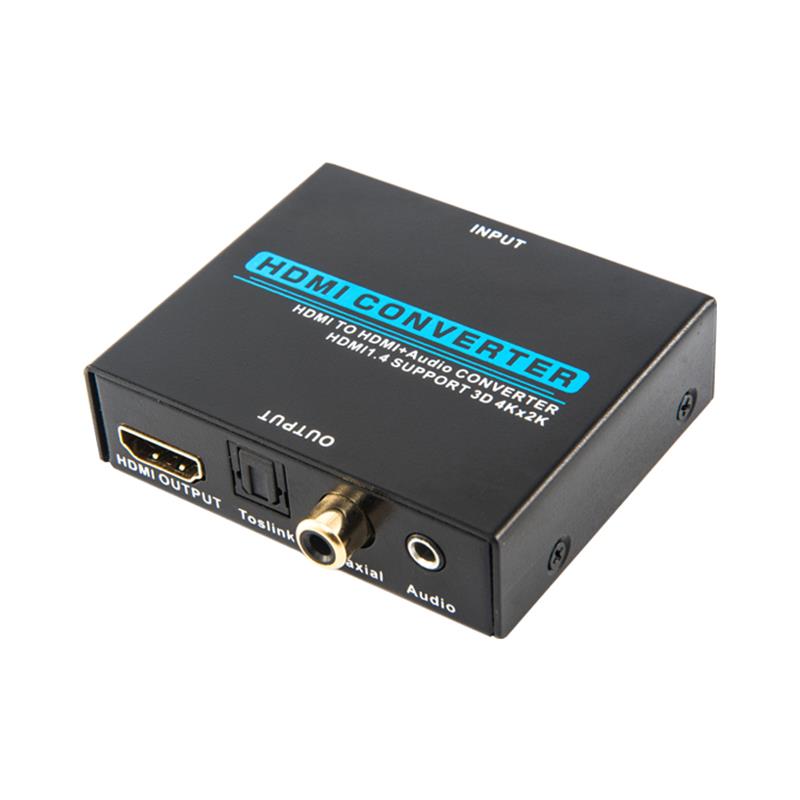 V1.4 HDMI Audio Extractor Convertitore da HDMI a HDMI + Audio Supporto 3D Ultra HD 4Kx2K a 30Hz
