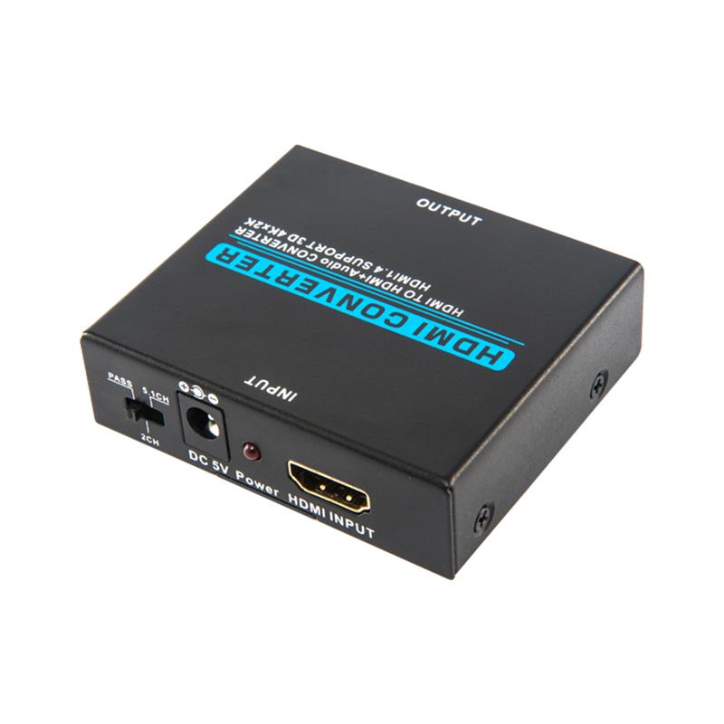 V1.4 HDMI Audio Extractor Convertitore da HDMI a HDMI + Audio Supporto 3D Ultra HD 4Kx2K a 30Hz