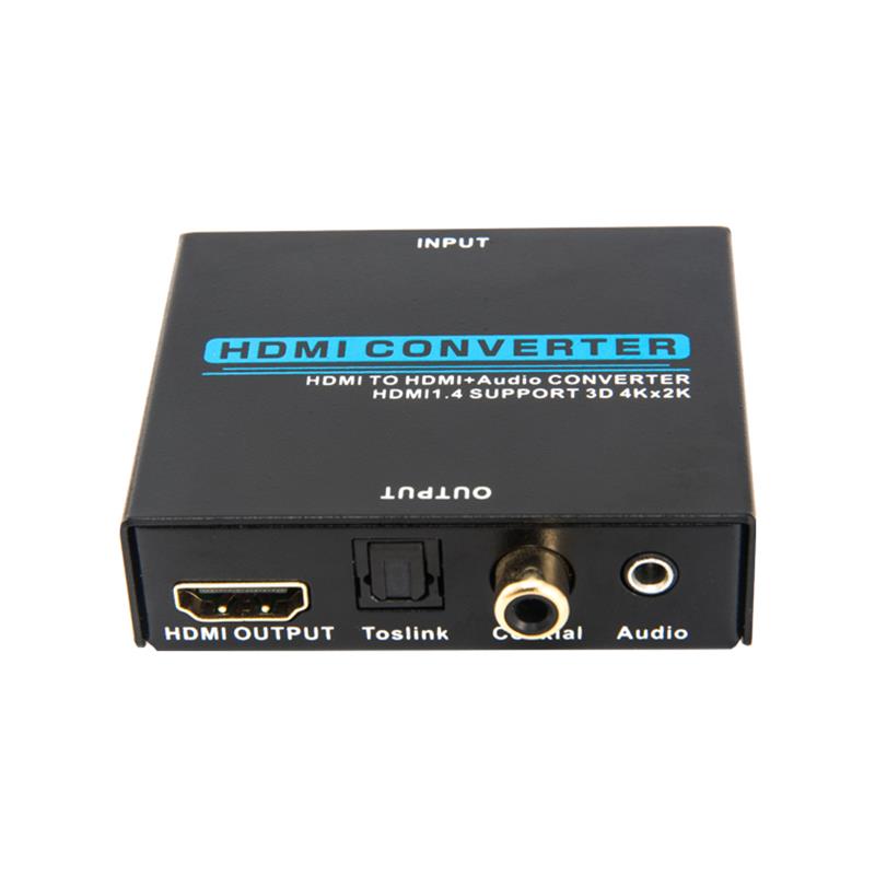 V1.4 HDMI Audio Extractor Convertitore da HDMI a HDMI + Audio Supporto 3D Ultra HD 4Kx2K a 30Hz
