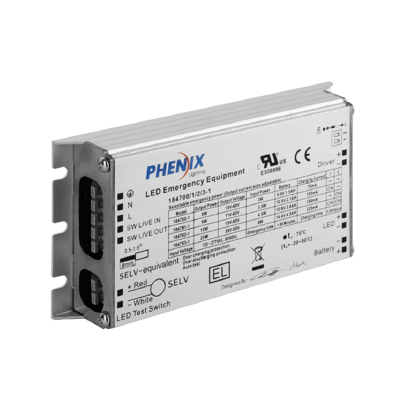 18470X-X COMPANTE POTENTE LED DI EMERGENZA DRIVER