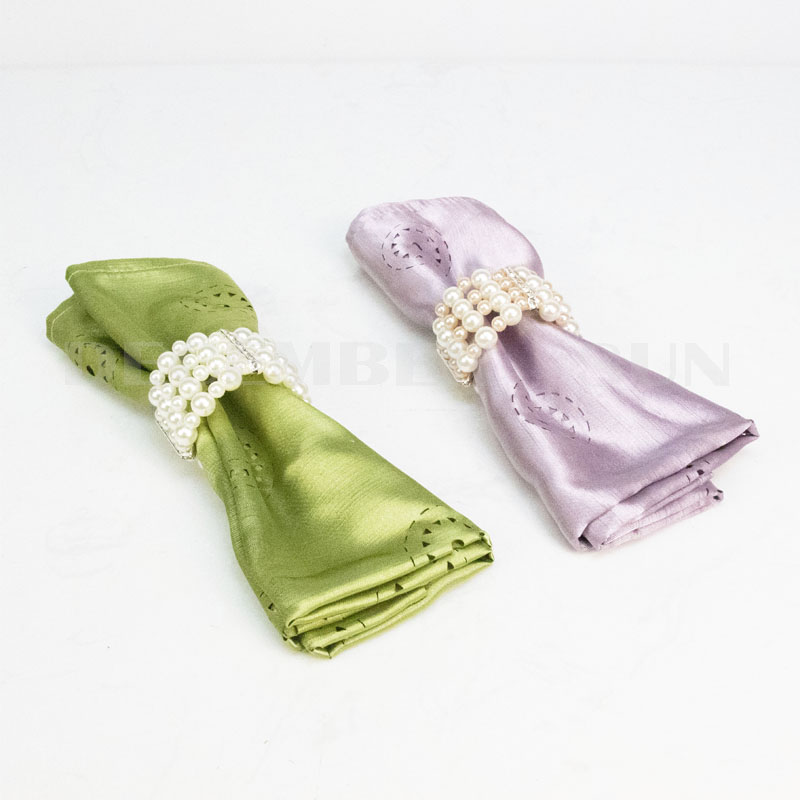 Portatovagliolo di perle splendente all'ingrosso