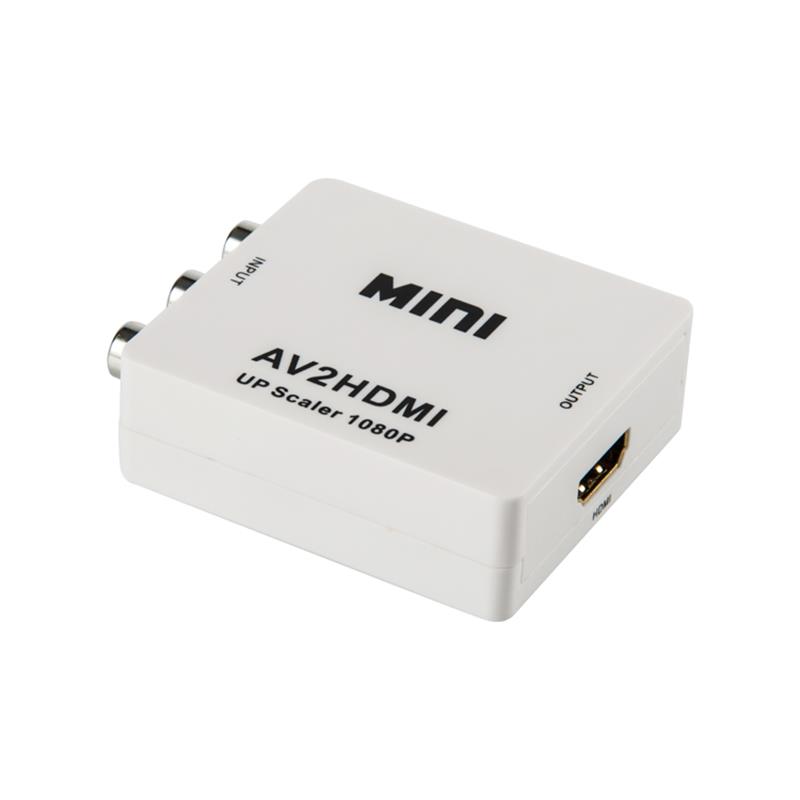 Mini Size AV/RCA/CVBS to HDMI Converter Upcaler 720p/1080p