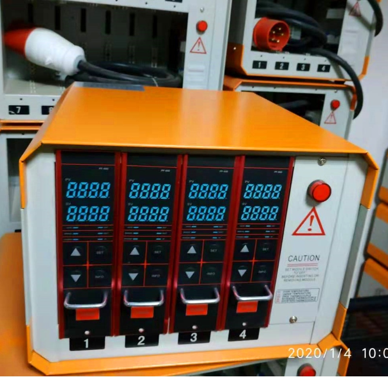 4 set di scatole di controllo della temperatura arancione