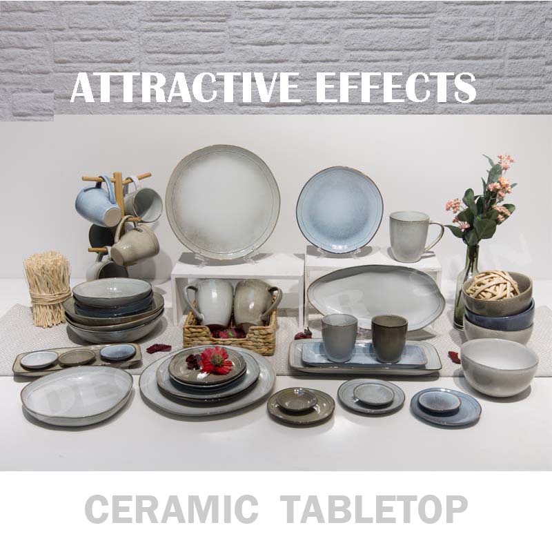 Set da tavolo in ceramica in pietra di grande varietà