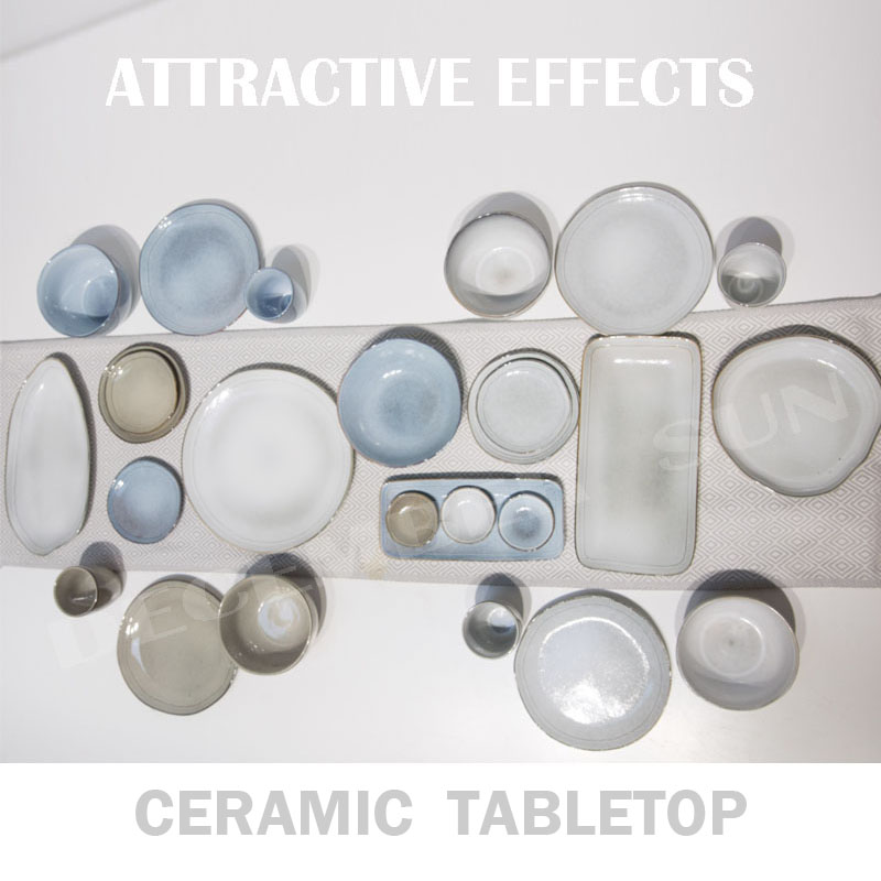 Set da tavolo in ceramica in pietra di grande varietà