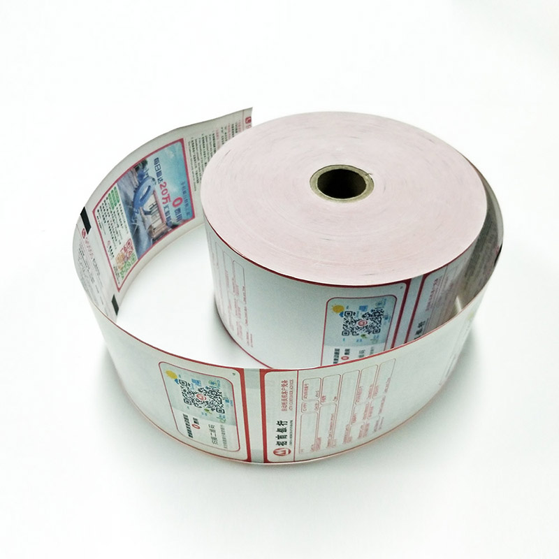 Rotolo di carta termica stampato larghezza 80mm per bancomat