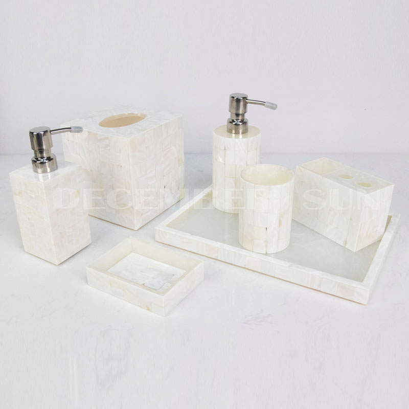 Set di accessori da bagno in resina per hotel di design