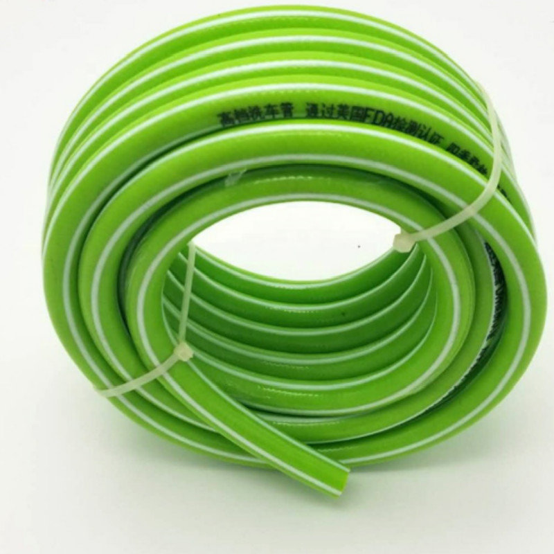 Tubo flessibile per acqua da giardino in pvc di plastica rinforzata intrecciata in fibra flessibile colorata