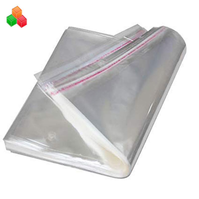 custom printing trasparenti autoadesivi che sigillano l'indumento in plastica packaging bag di plastica opp per l'abbigliamento / t-shirt / snack