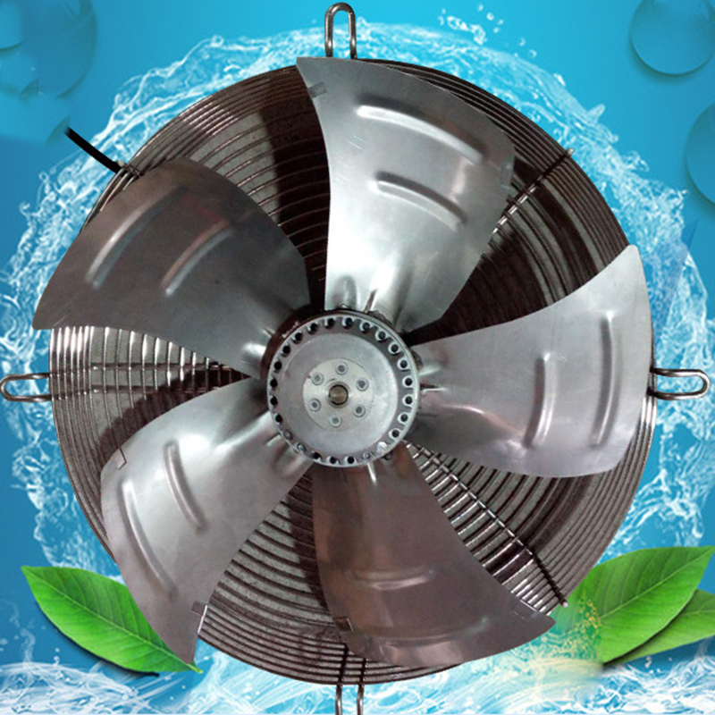 Rotore esterno assiale a flusso assiale maglia maglia copertura ventilatore attrezzatura di refrigerazione all'ingrosso congelatore ventola in acciaio inossidabile 304