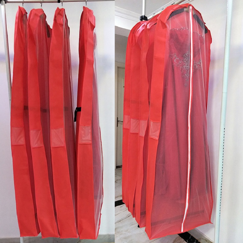 SGW07 Logo personalizzato all'ingrosso di qualità Prevenzione polvere Custodia ecologica Abito lungo da sposa Abito da sposa Abito non tessuto