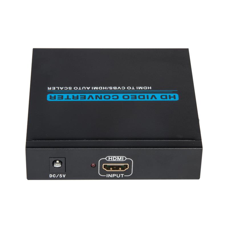 CONVERTITORE HDMI TO CVBS / AV + HDMI Scaler automatico 1080P