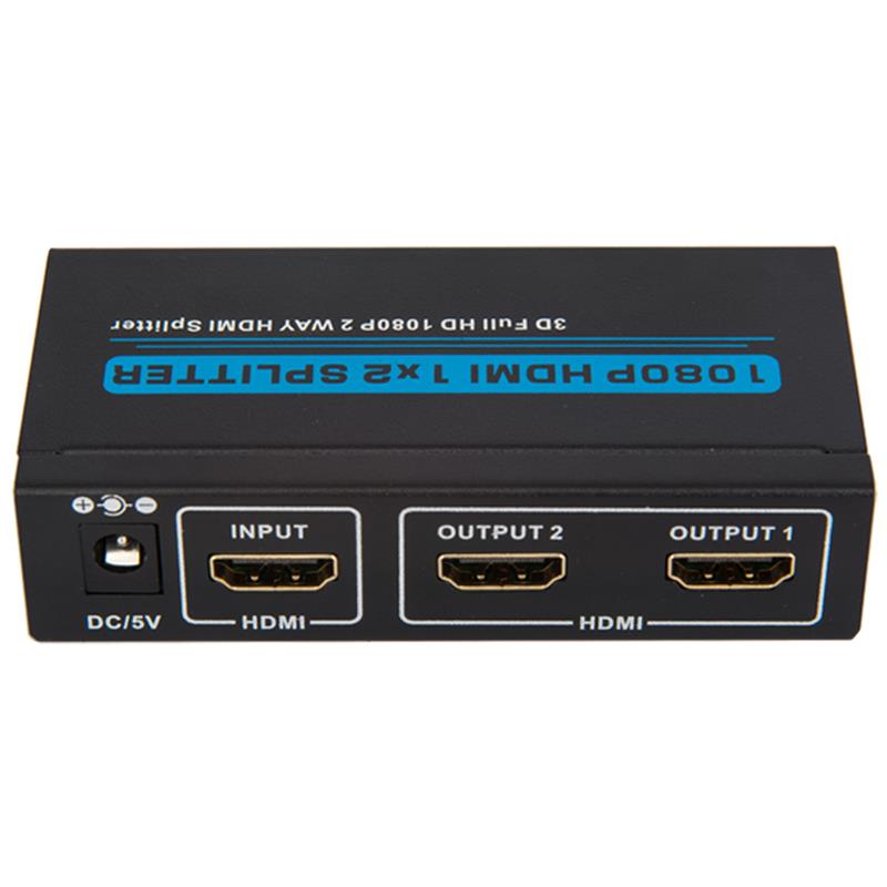 Supporto splitter HDMI 1x2 a due porte 3D Full HD 1080P