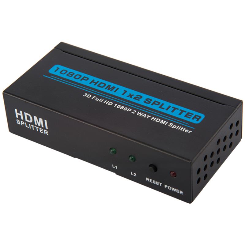 Supporto splitter HDMI 1x2 a due porte 3D Full HD 1080P