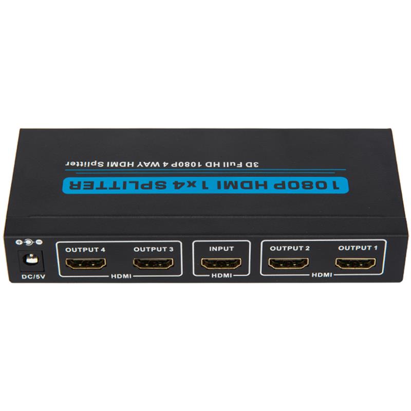 Supporto 4 porte HDMI 1x4 Splitter 3D Full HD 1080P