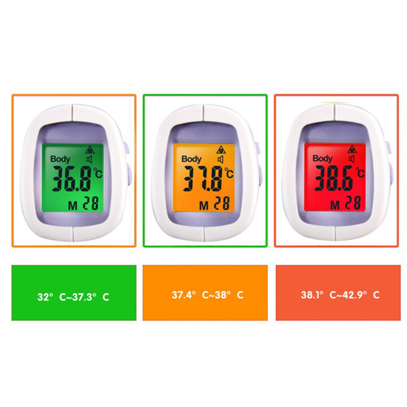 Tester digitale a infrarossi per termometro per bambini a infrarossi tipo a pistola a infrarossi per testina di temperatura della superficie frontale del corpo