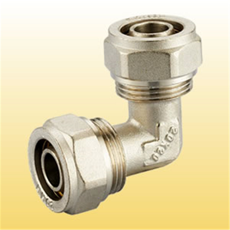 Raccordi a compressione gomito pex al pex