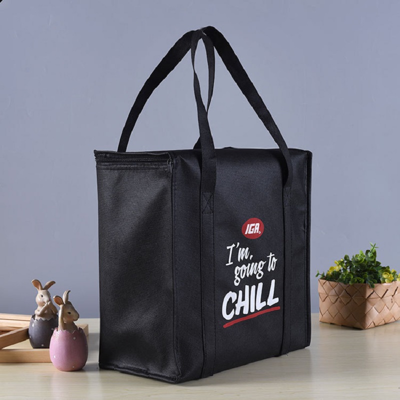 SGC23 Borse termiche promozionali Logo personalizzato Personalizzato non tessuto Borsa termica tote bag grande borsa termica