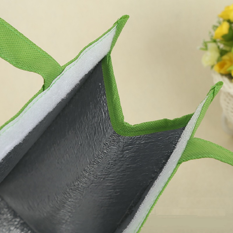 SGC37 Borsa di consegna isolata con foglio di alluminio Borsa di raffreddamento monouso per shopping Borsa di raffreddamento per frutti di mare in alluminio